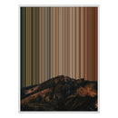 30×38" Framed Canvas - White Frame variant