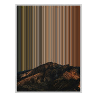 30×38" Framed Canvas - White Frame variant