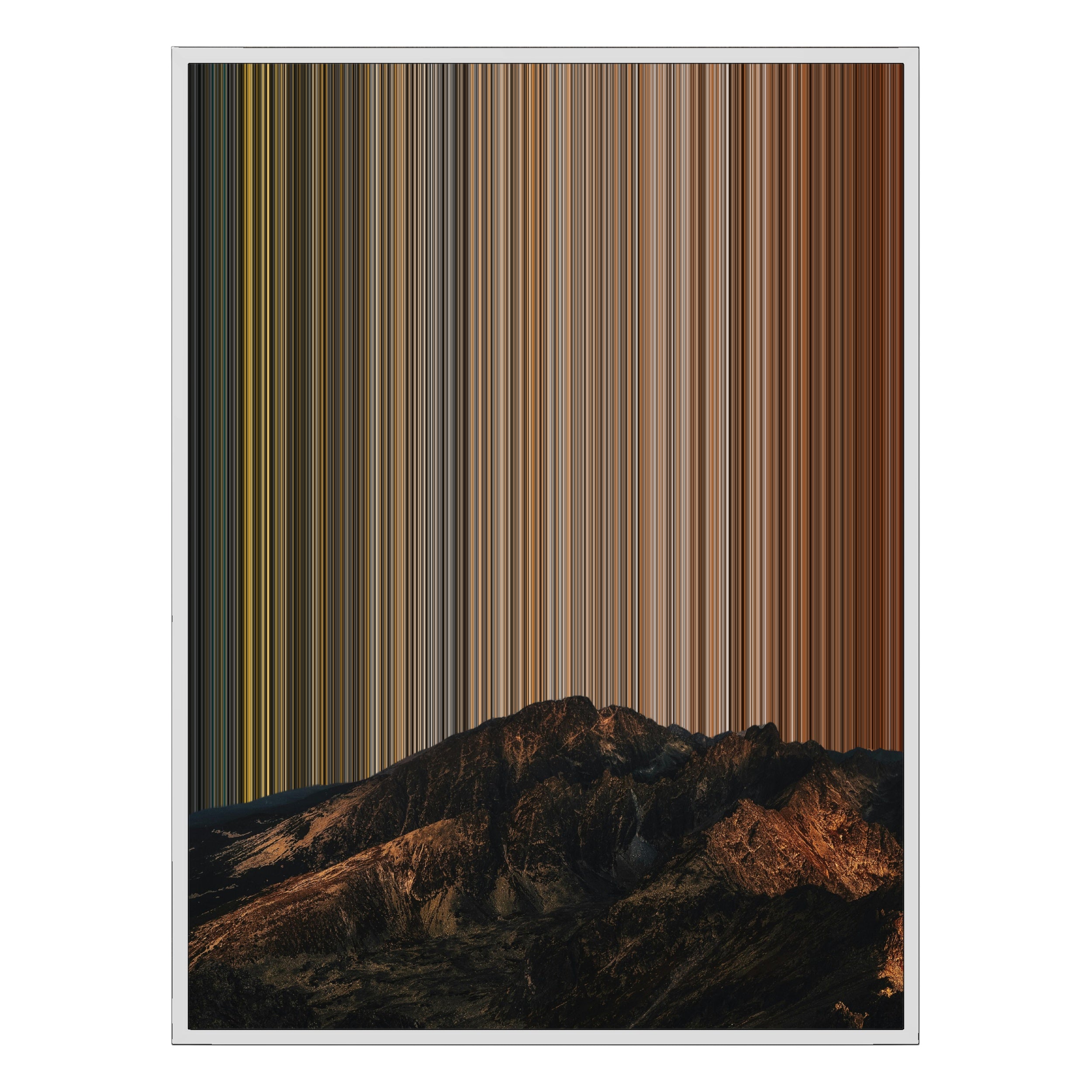 30×38" Framed Canvas - White Frame variant