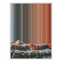 30×38" Framed Canvas - White Frame variant