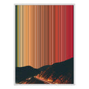 30×38" Framed Canvas - White Frame variant