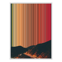 30×38" Framed Canvas - White Frame variant