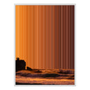 30×38" Framed Canvas - White Frame variant