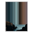 30×38" Framed Canvas - White Frame variant