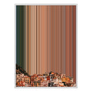 30×38" Framed Canvas - White Frame variant