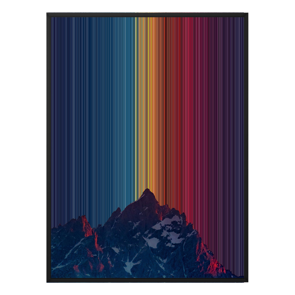 30×40" Framed Canvas - Black Frame variant