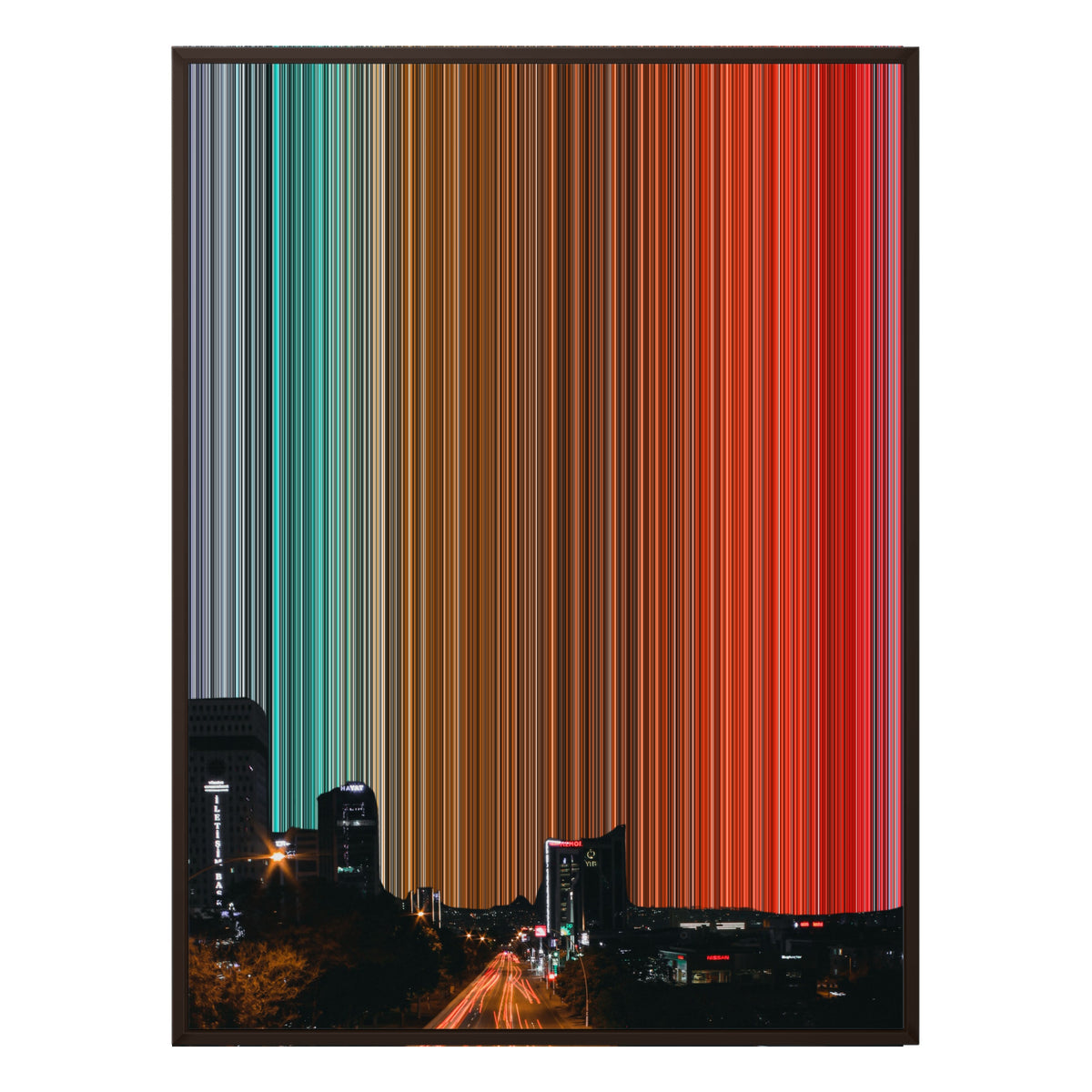 30×40" Framed Canvas - Brown Frame variant