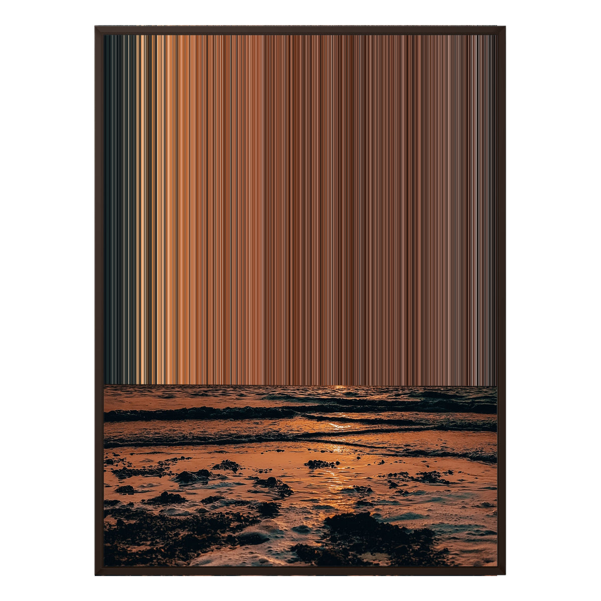 30×40" Framed Canvas - Brown Frame variant