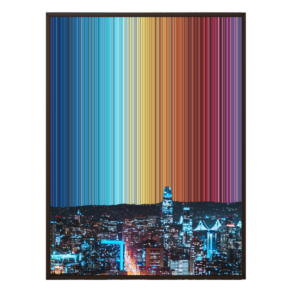 San Francisco - Stratified Light No. 003 - CAN-19MM-FRA-SC-30X40_30x40_Brown