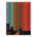 30×40" Framed Canvas - White Frame variant