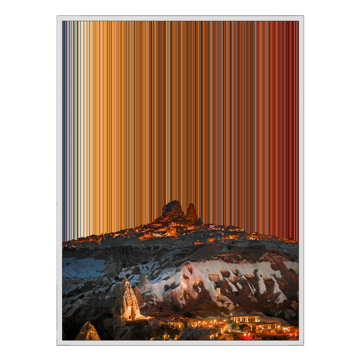 Inramad canvastavla, 30×40", vit ram