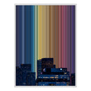 30×40" Framed Canvas - White Frame variant