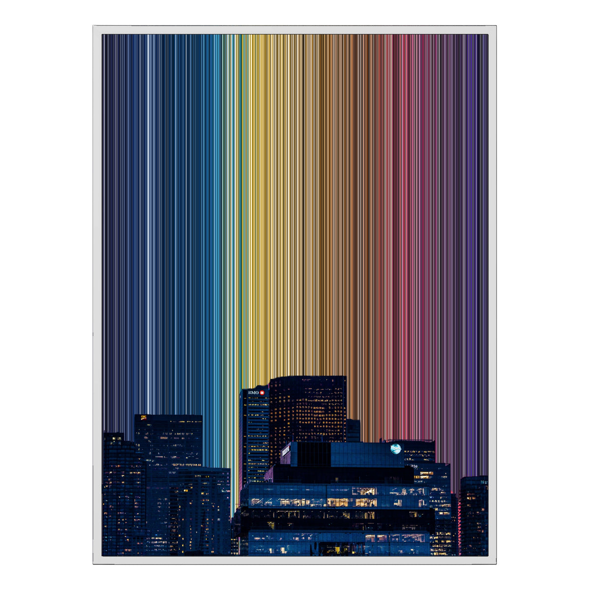 30×40" Framed Canvas - White Frame variant