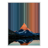 Gerahmtes Leinwandbild im Format 30×40", weißer Rahmen