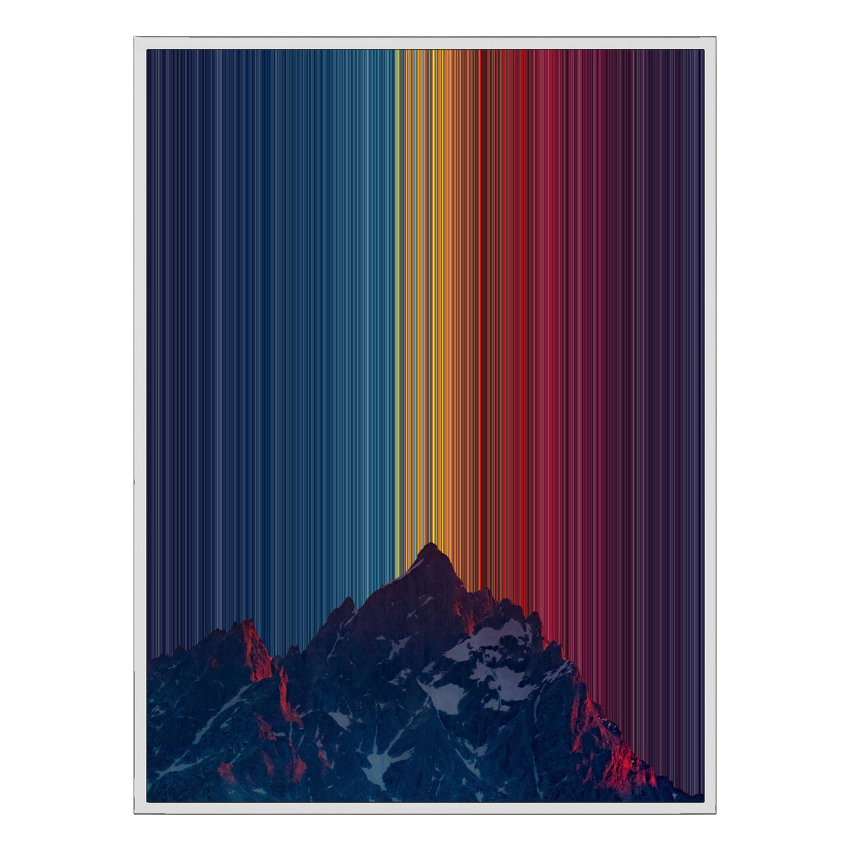 30×40" Framed Canvas - White Frame variant