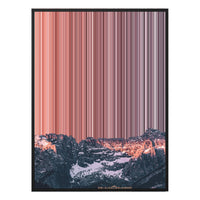 32×18" Framed Canvas - Black Frame variant