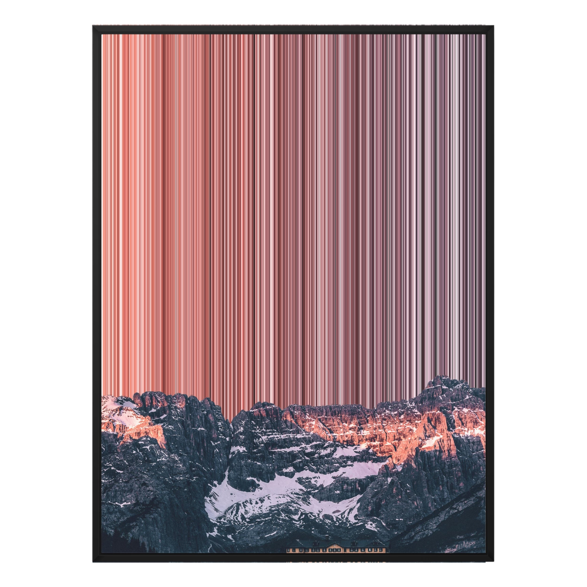 32×18" Framed Canvas - Black Frame variant