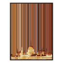 32×18" Framed Canvas - Brown Frame variant