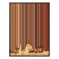 32×18" Framed Canvas - Brown Frame variant