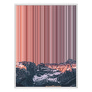 32×18" Framed Canvas - White Frame variant