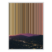 32×18" Framed Canvas - White Frame variant