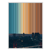 32×18" Framed Canvas - White Frame variant