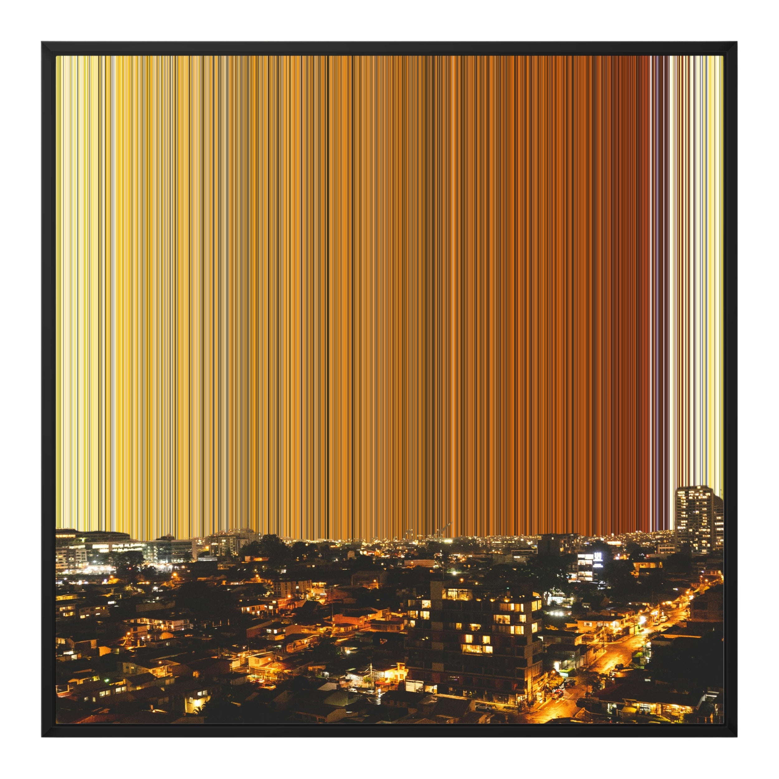 32×32" Framed Canvas - Black Frame variant