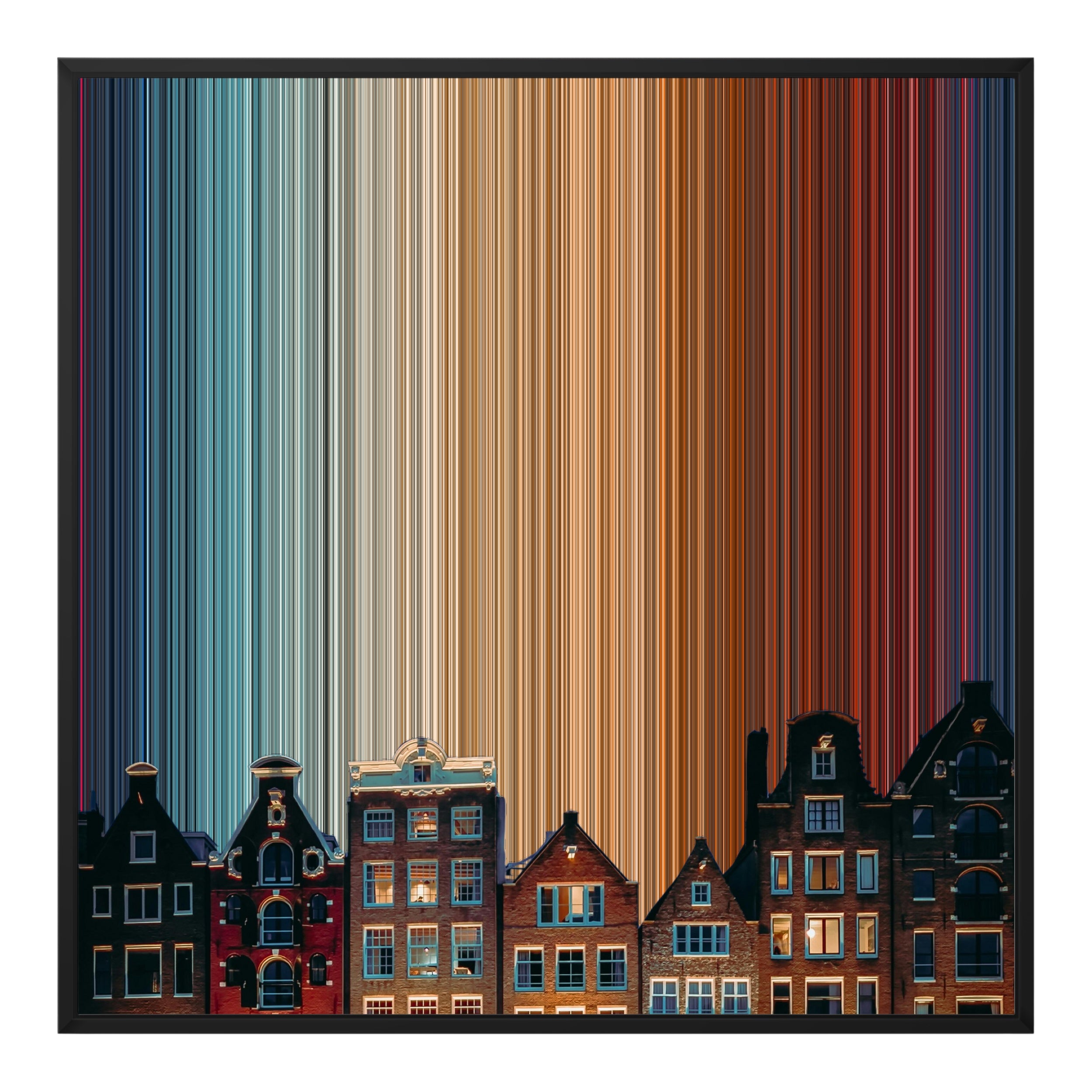 32×32" Framed Canvas - Black Frame variant