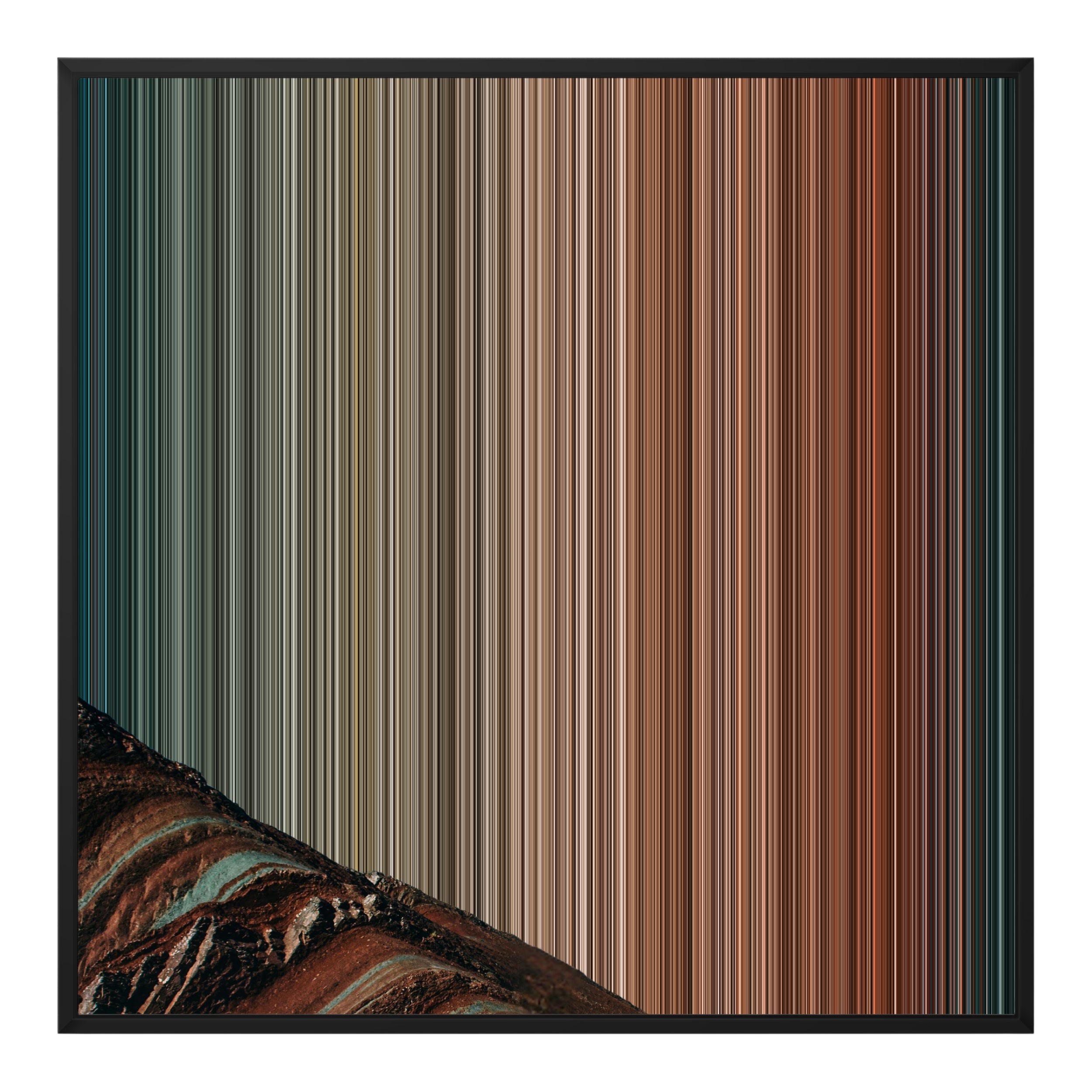 32×32" Framed Canvas - Black Frame variant