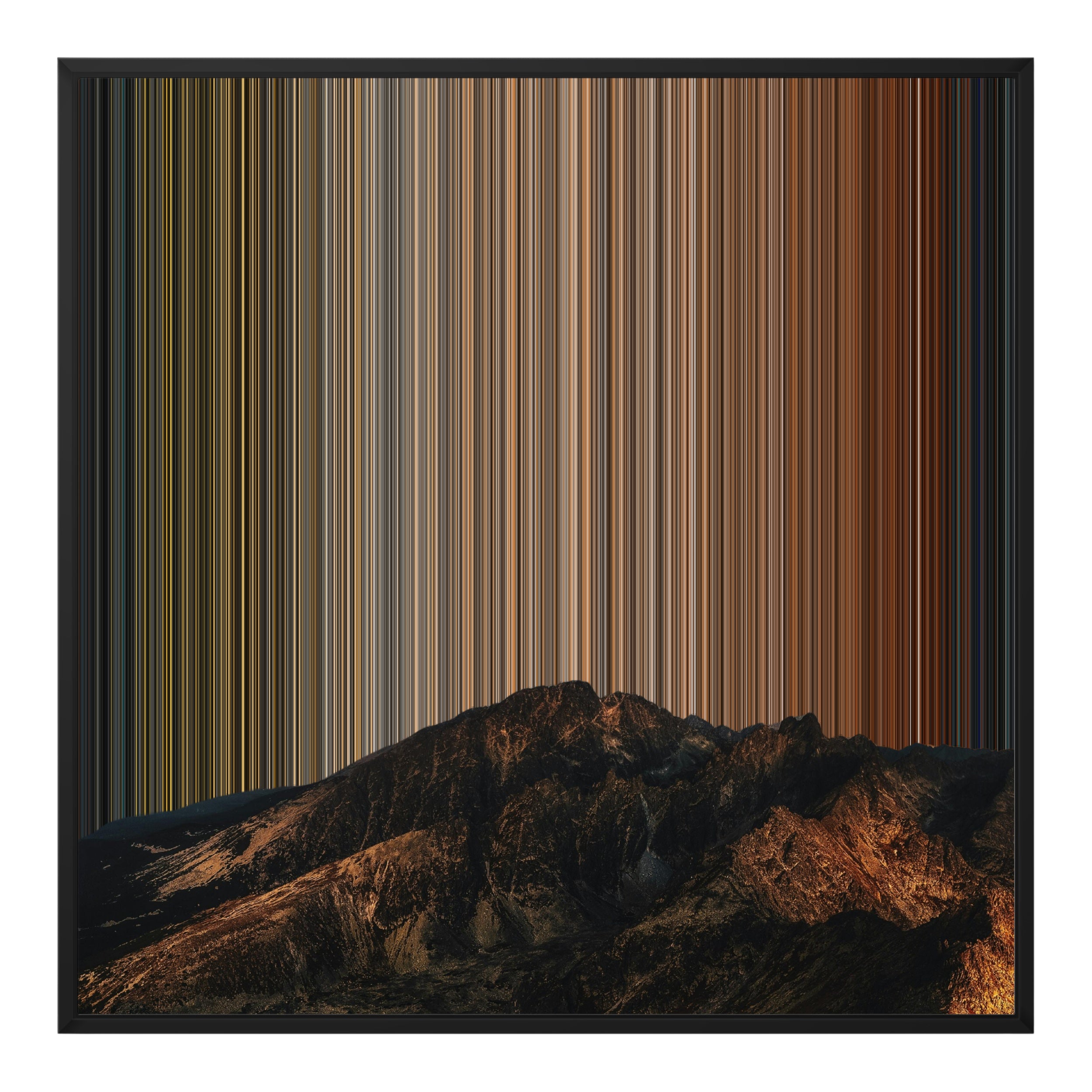 32×32" Framed Canvas - Black Frame variant