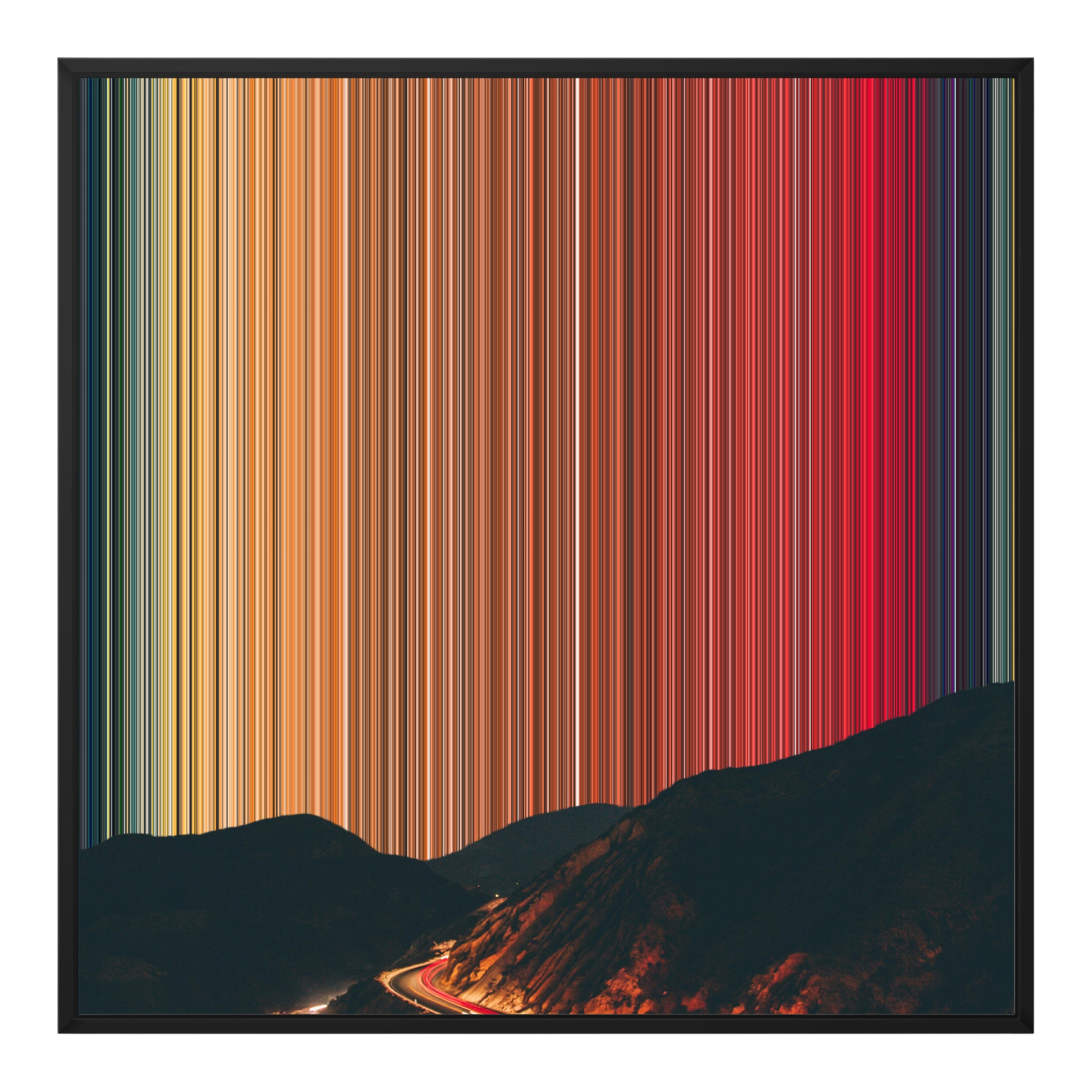 32×32" Framed Canvas - Black Frame variant