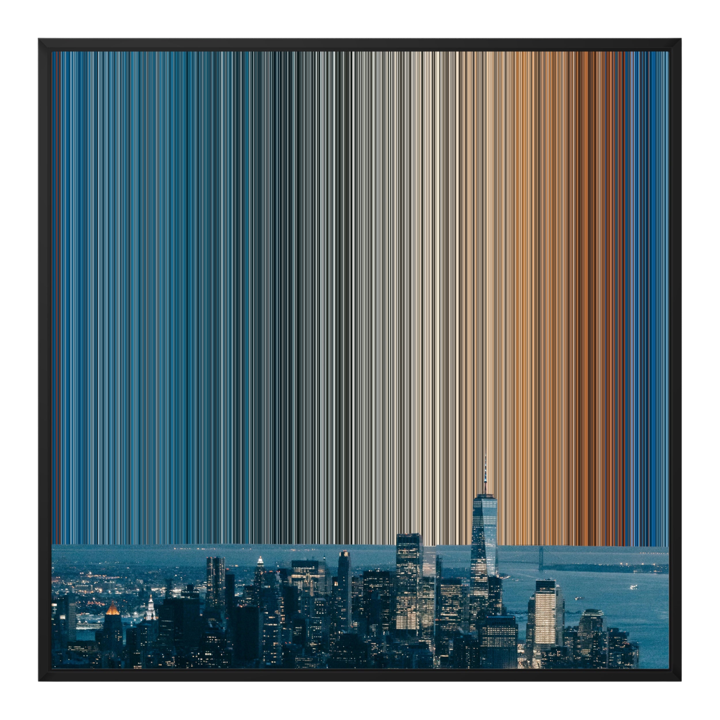 32×32" Framed Canvas - Black Frame variant