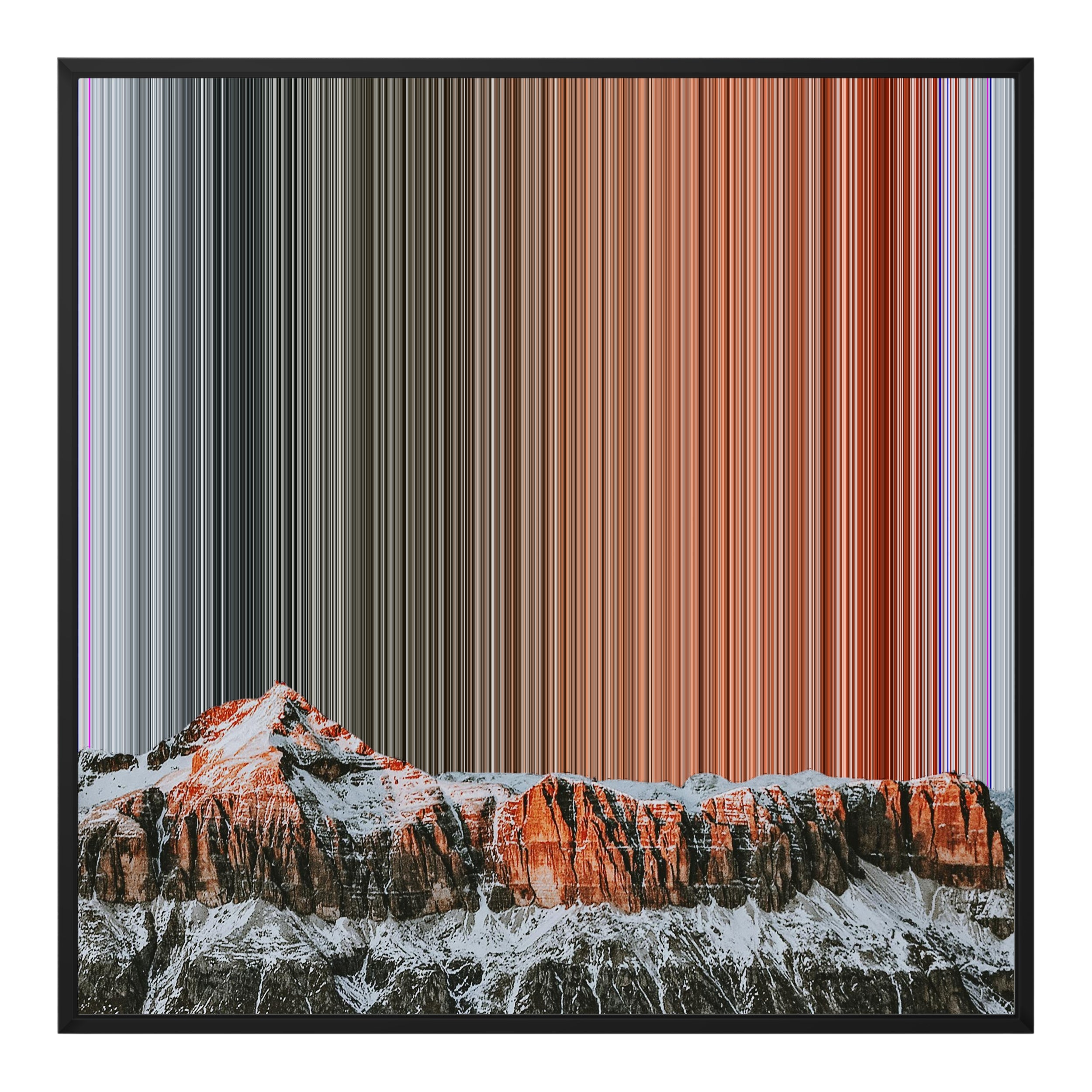 32×32" Framed Canvas - Black Frame variant