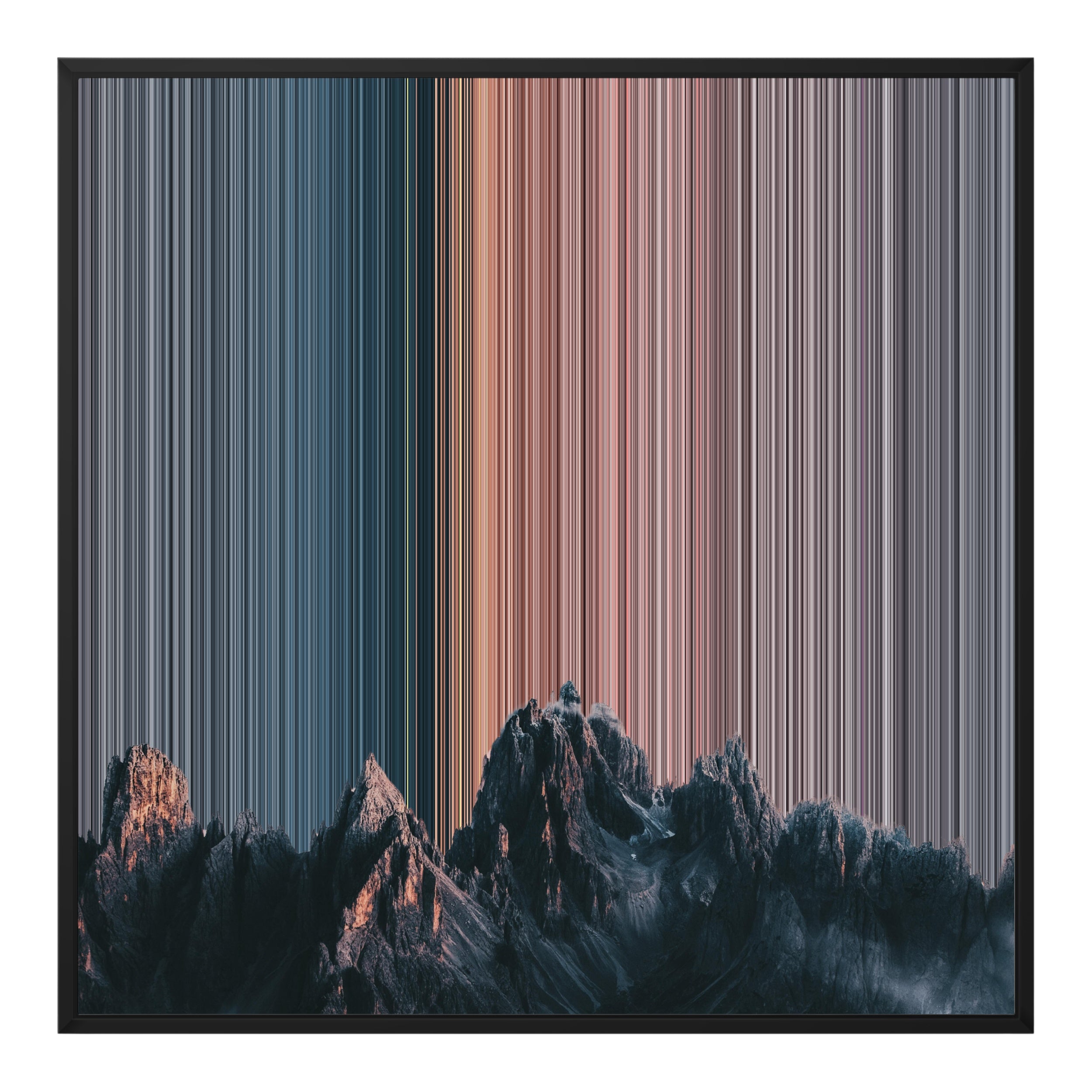 32×32" Framed Canvas - Black Frame variant