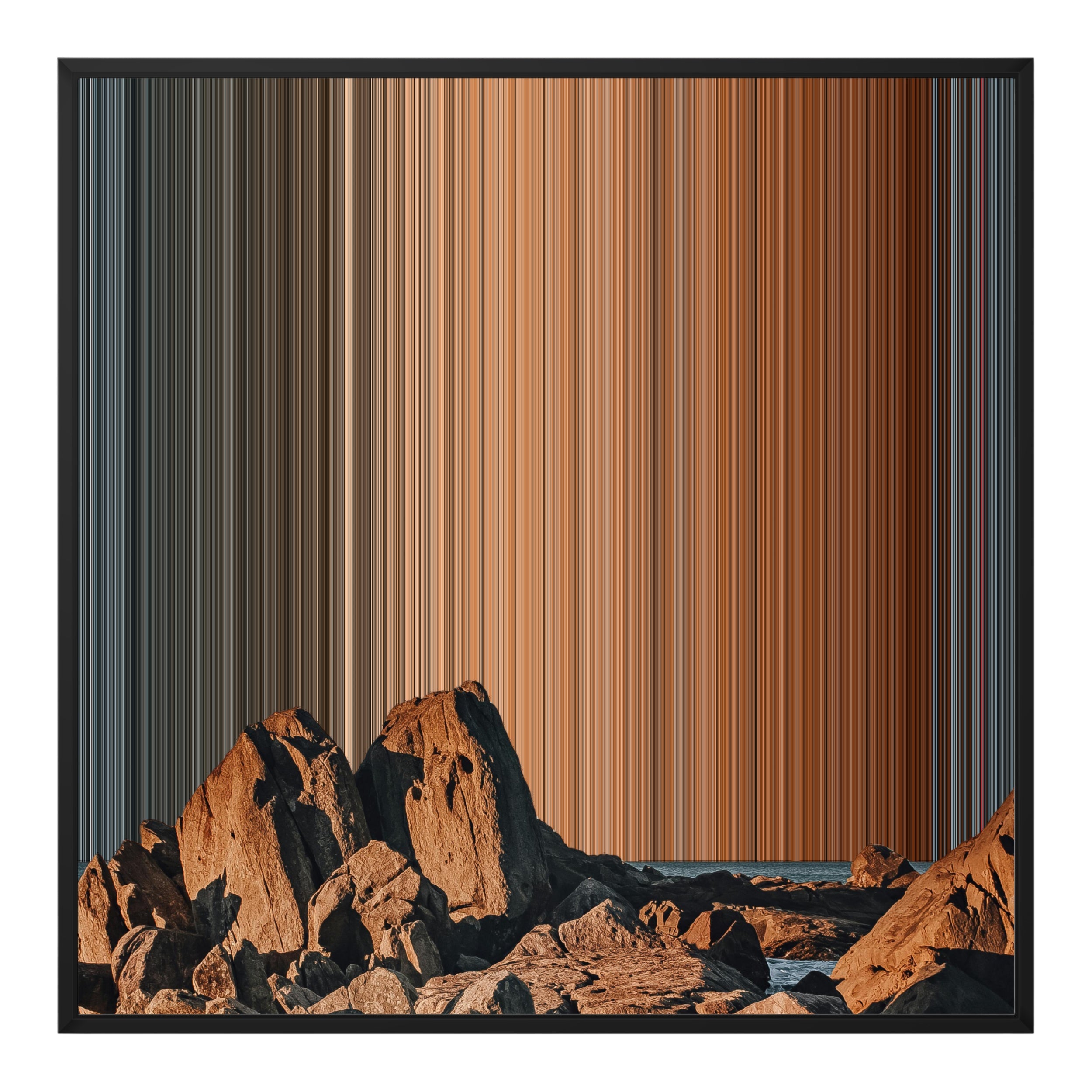 32×32" Framed Canvas - Black Frame variant