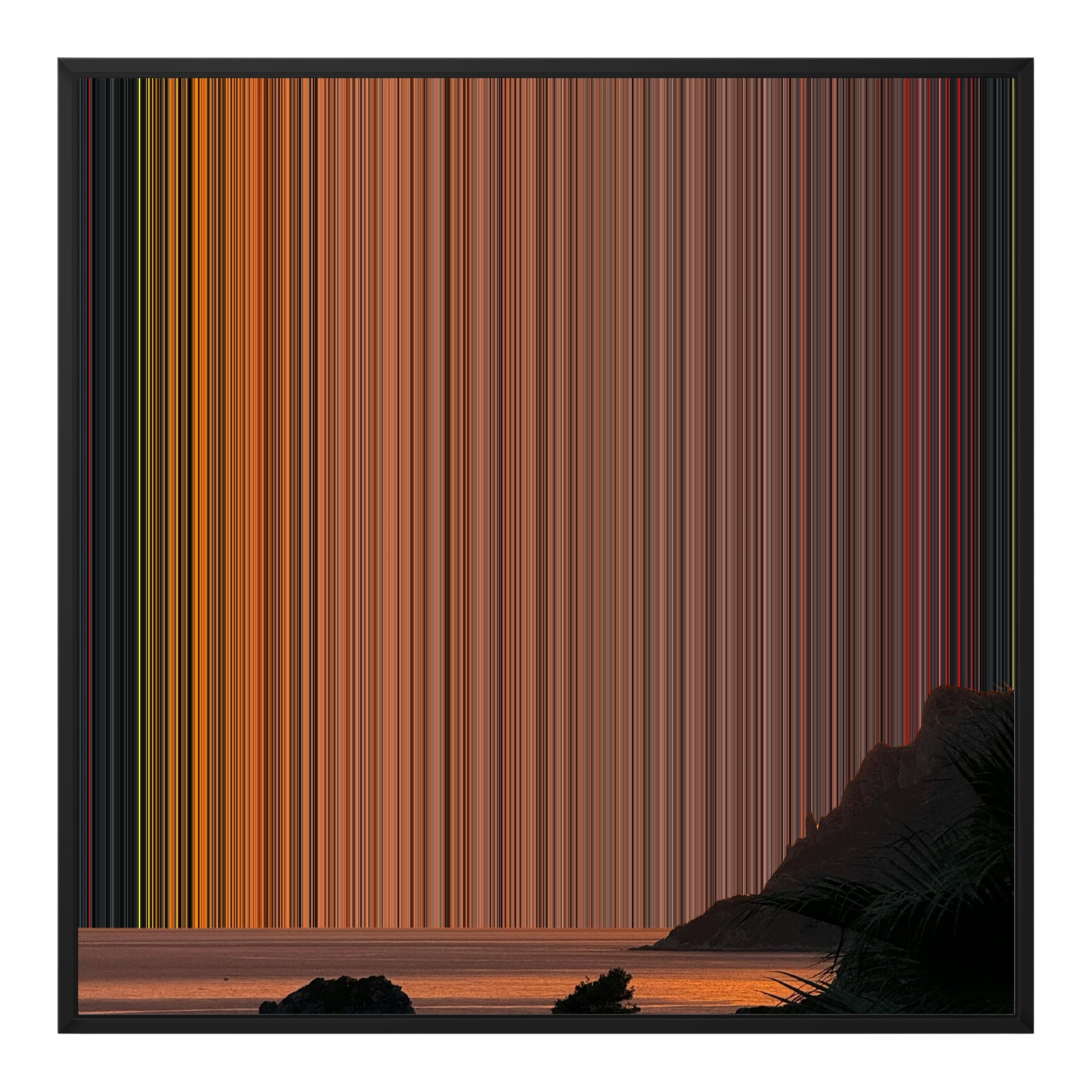 32×32" Framed Canvas - Black Frame variant