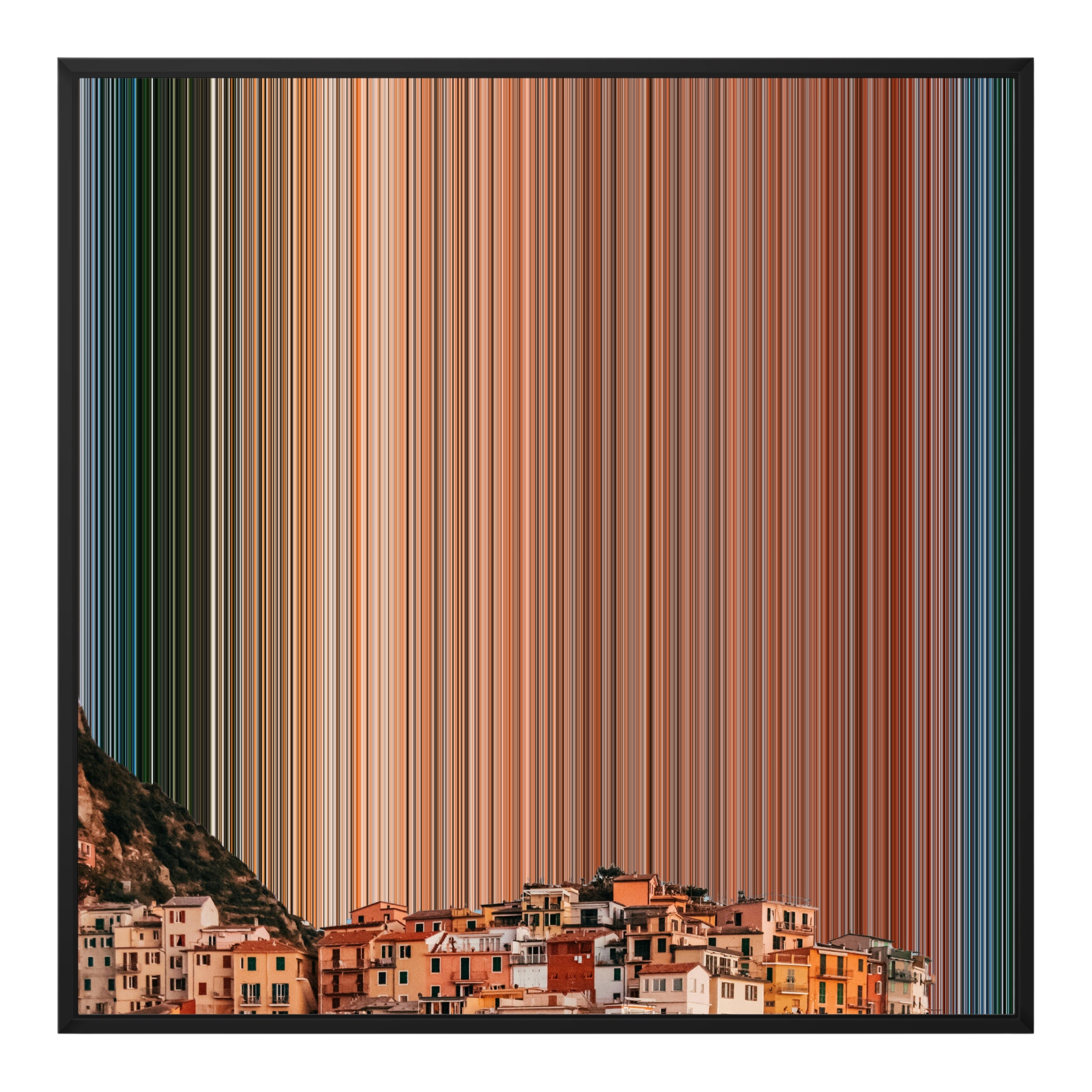 32×32" Framed Canvas - Black Frame variant