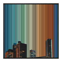 32×32" Framed Canvas - Black Frame variant