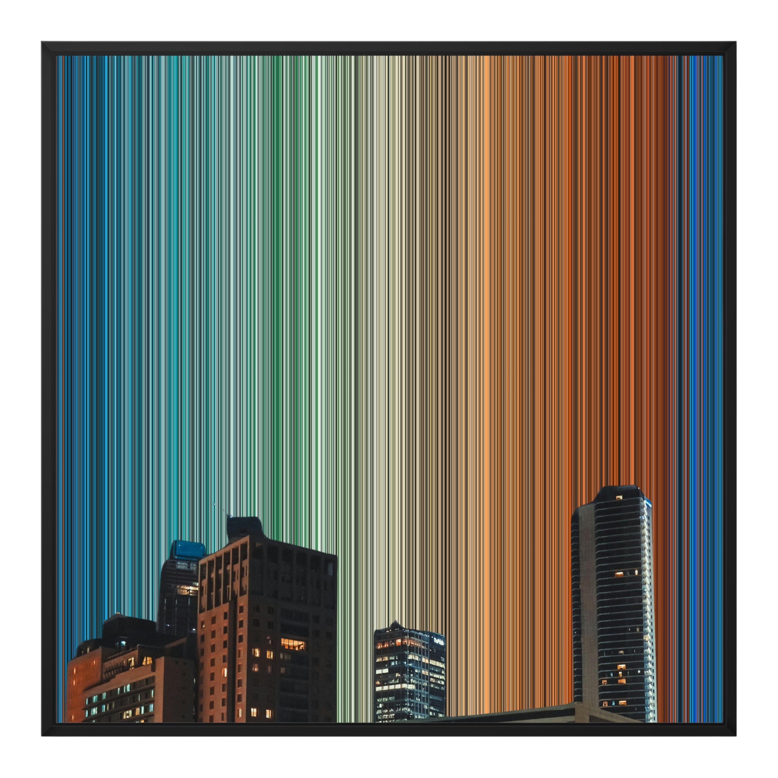 32×32" Framed Canvas - Black Frame variant