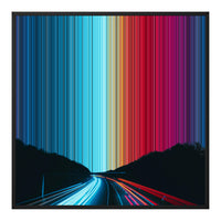 32×32" Framed Canvas - Black Frame variant