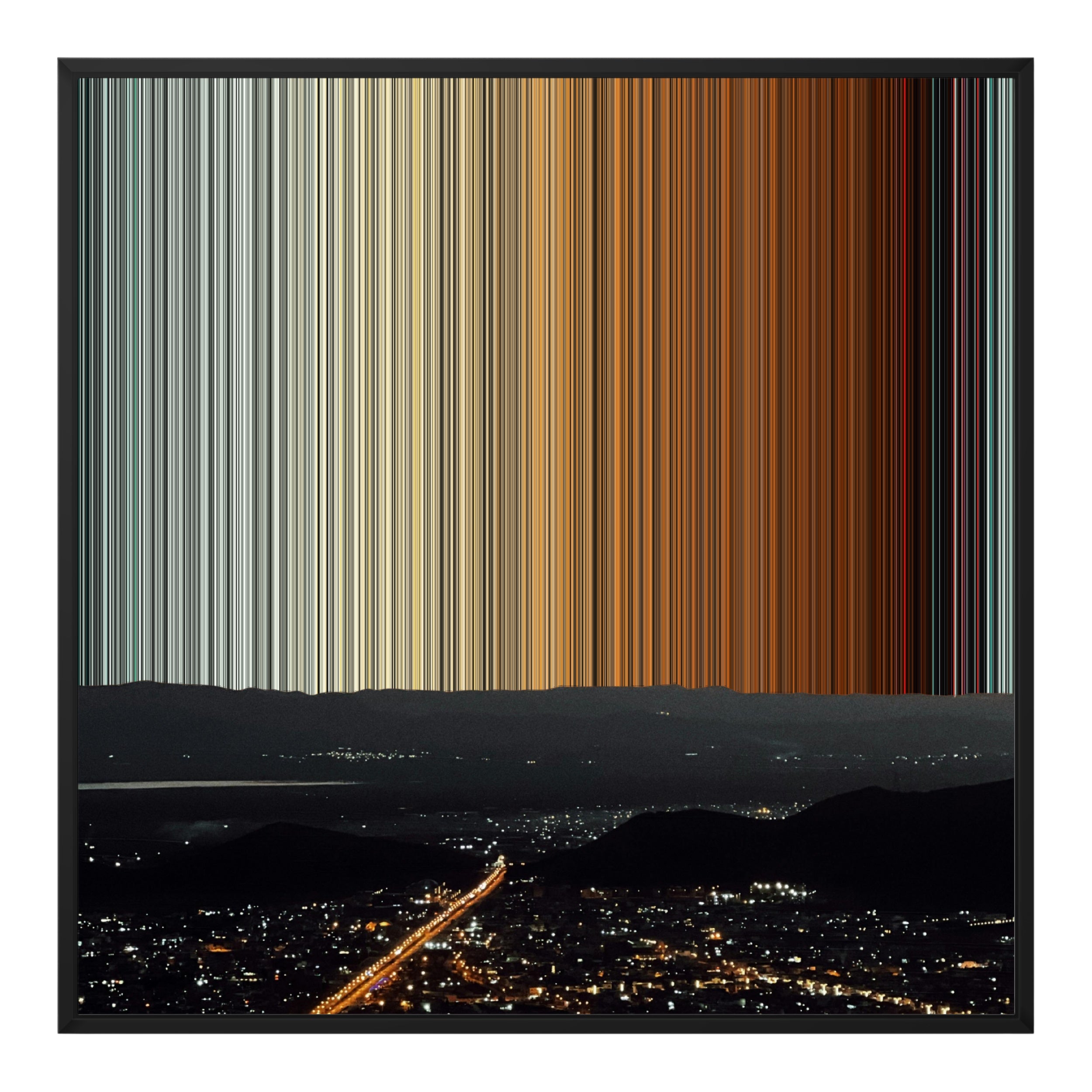 32×32" Framed Canvas - Black Frame variant