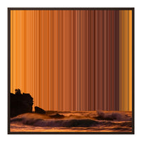 32×32" Framed Canvas - Brown Frame variant