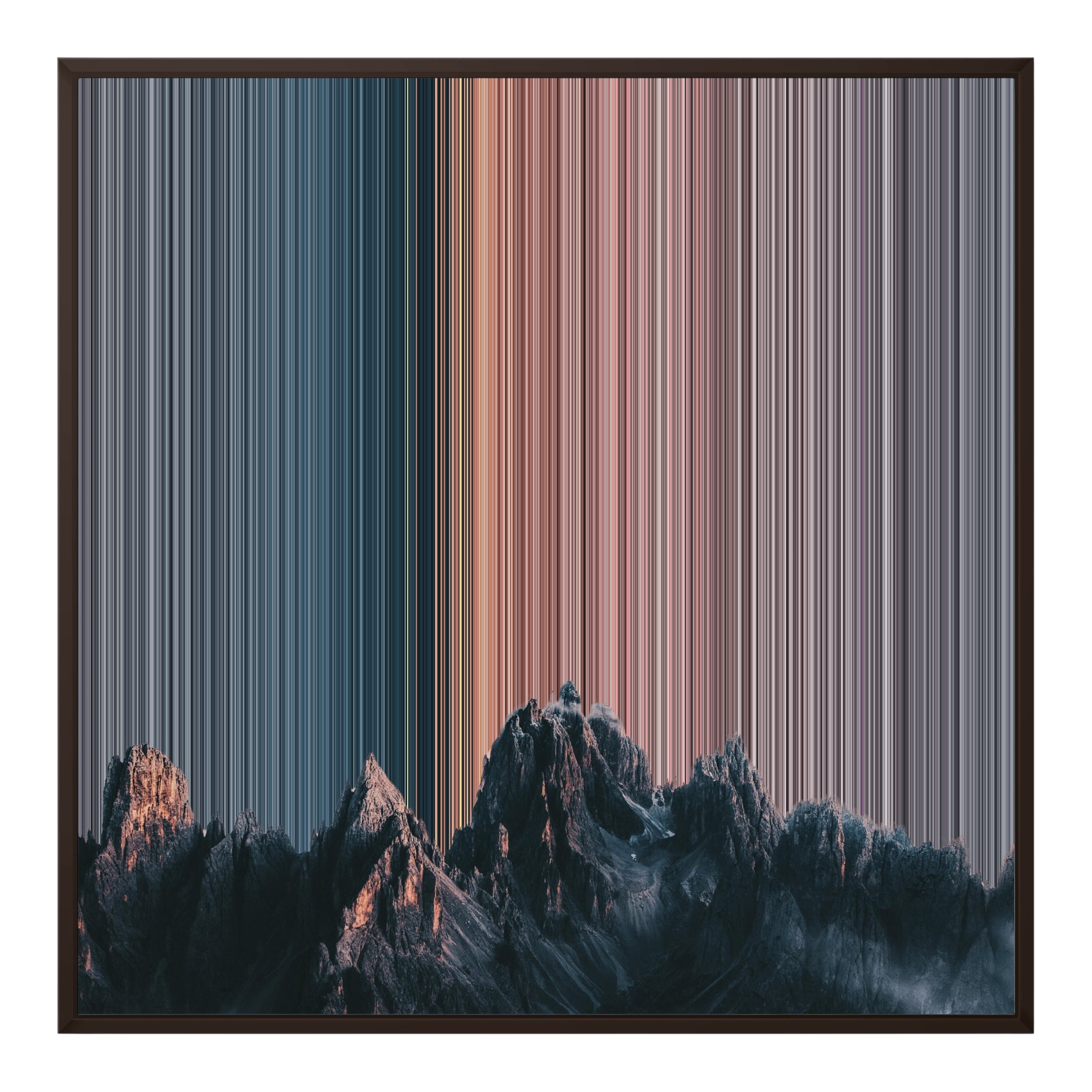 32×32" Framed Canvas - Brown Frame variant