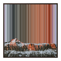 32×32" Framed Canvas - Brown Frame variant