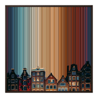 32×32" Framed Canvas - Brown Frame variant