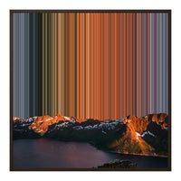 32×32" Framed Canvas - Brown Frame variant