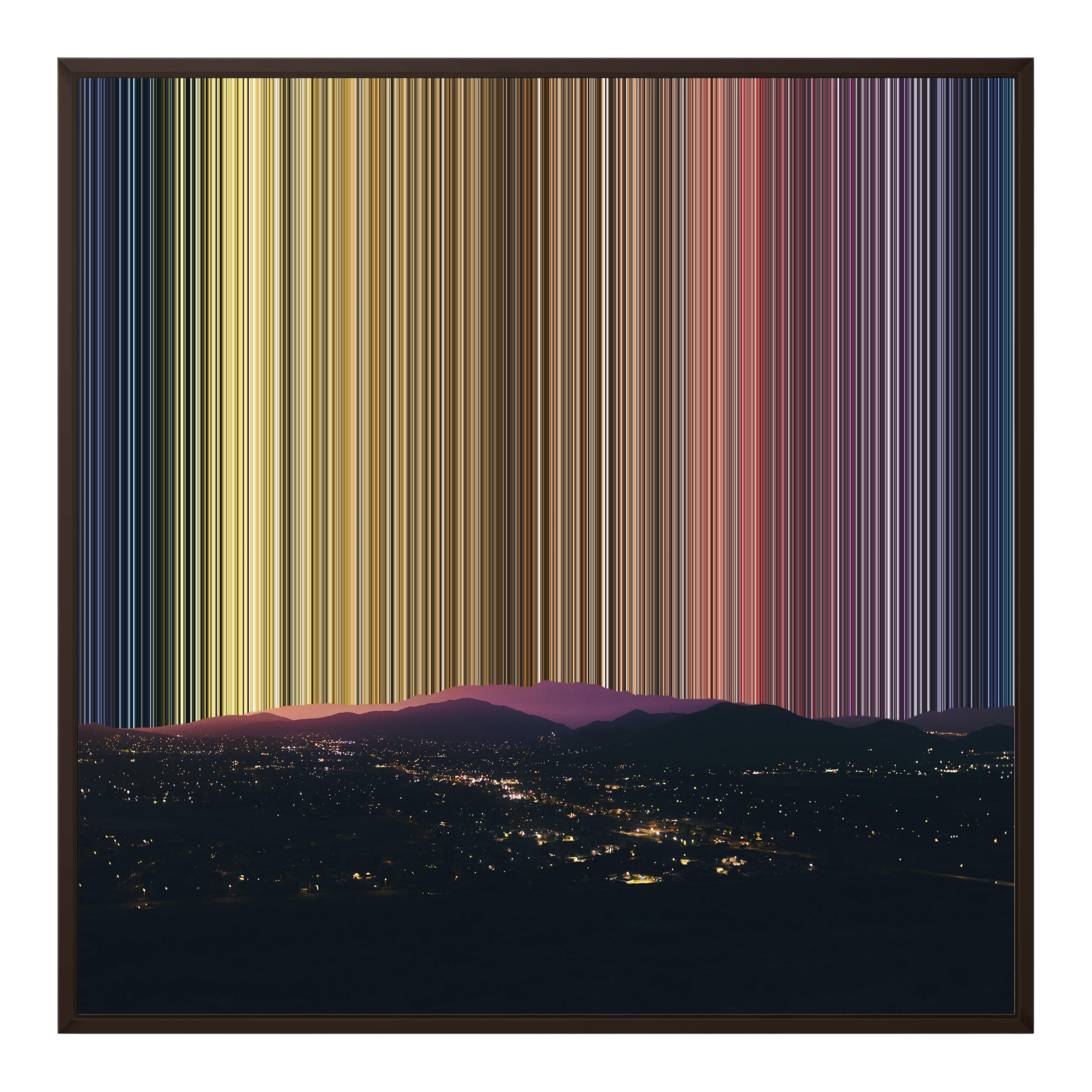 32×32" Framed Canvas - Brown Frame variant