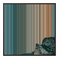 32×32" Framed Canvas - Brown Frame variant