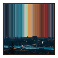 32×32" Framed Canvas - Brown Frame variant