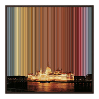 32×32" Framed Canvas - Brown Frame variant